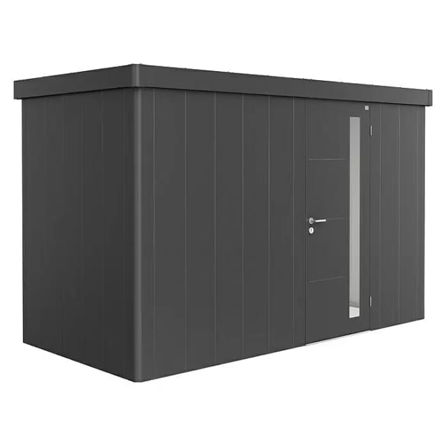 Biohort Gerätehaus Neo 1D Standardtüre Dunkelgrau-Metallic