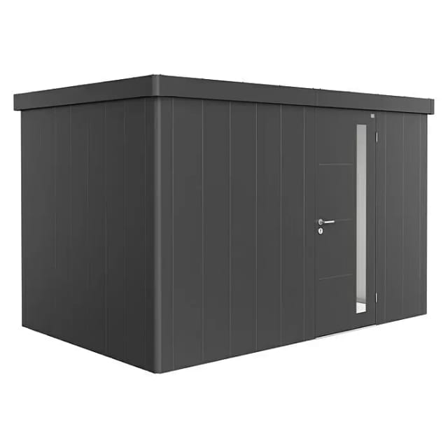 Biohort Gerätehaus Neo 2D Standardtüre Dunkelgrau-Metallic