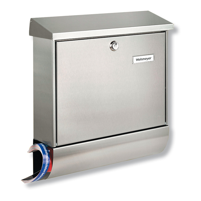 Burg Wächter Briefkasten + Box Set Amrum 38670 Edelstahl