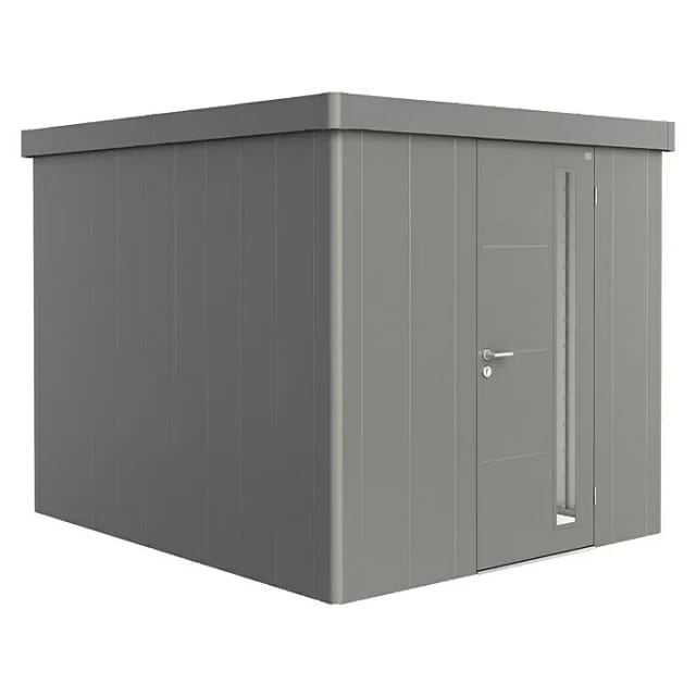 Biohort Gerätehaus Neo 3B Standardtüre Quarzgrau-Metallic