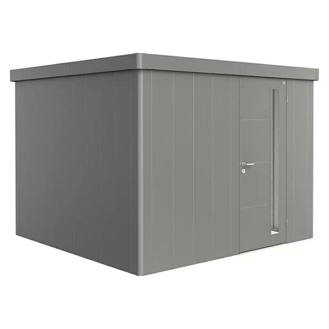 Biohort Gerätehaus Neo 3C Standardtüre Quarzgrau-Metallic