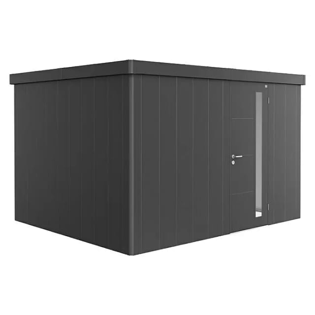 Biohort Gerätehaus Neo 3D Standardtüre Dunkelgrau-Metallic