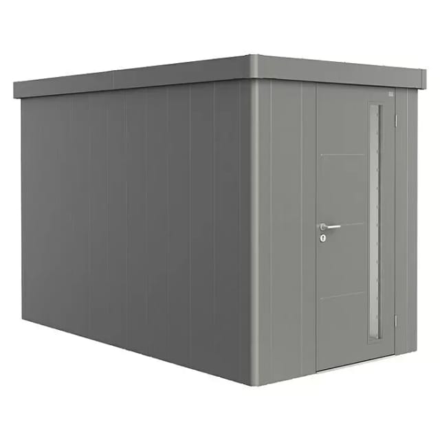 Biohort Gerätehaus Neo 4A Standardtüre Quarzgrau-Metallic