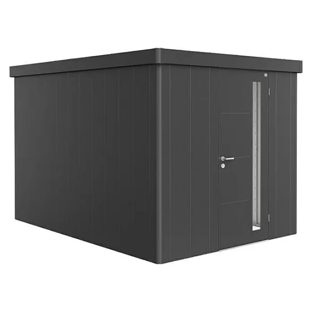 Biohort Gerätehaus Neo 4B Standardtüre Dunkelgrau-Metallic