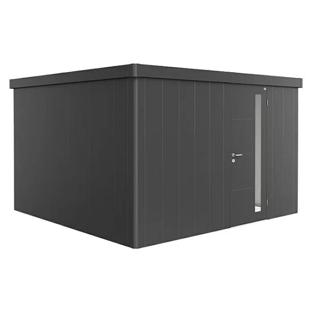 Biohort Gerätehaus Neo 4D Standardtüre Dunkelgrau-Metallic