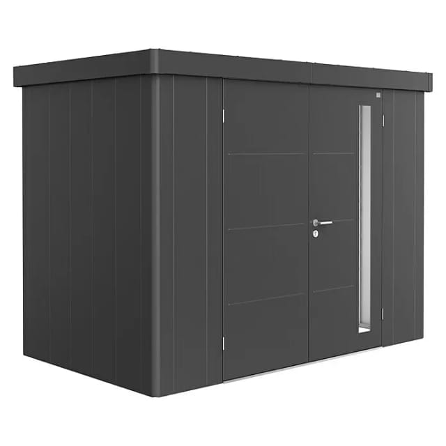 Biohort Gerätehaus Neo 1C Doppeltüre Dunkelgrau-Metallic