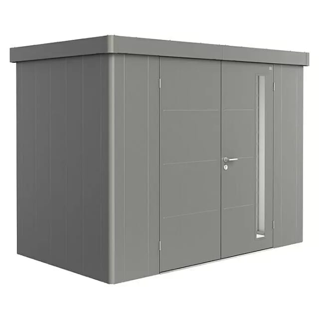 Biohort Gerätehaus Neo 1C Doppeltüre Quarzgrau-Metallic