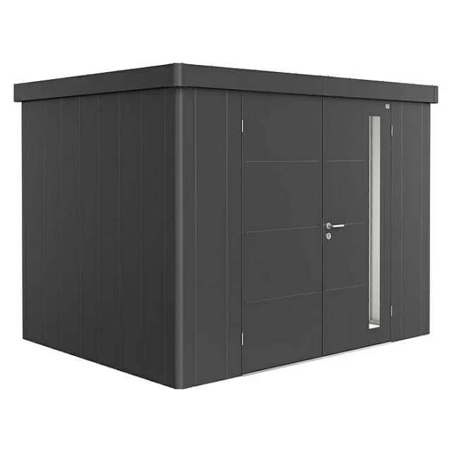 Biohort Gerätehaus Neo 2C Doppeltüre Dunkelgrau-Metallic