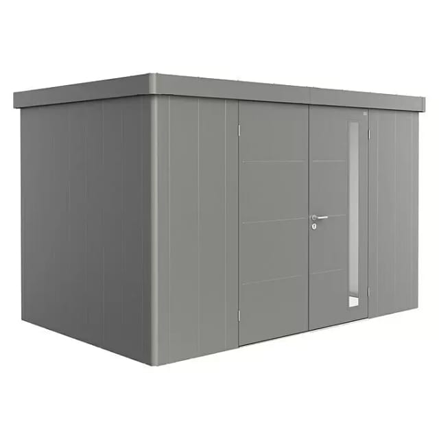 Biohort Gerätehaus Neo 2D Doppeltüre Quarzgrau-Metallic