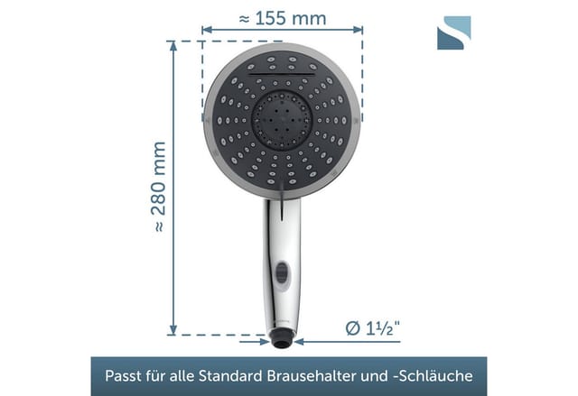 Schütte Handbrause Niagara Chrom