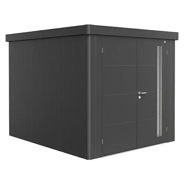 Biohort Gerätehaus Neo 3B Doppeltüre Dunkelgrau-Metallic