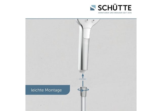 Schütte Handbrause Peruzzi Chrom/Weiß