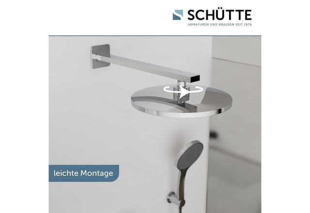Schütte Kopfbrause Capri Chrom/Anthrazit