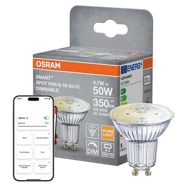 Osram Matter Leuchtmittel GU10 Reflektorform PAR16 Dimmbar 4,7 W 350,m