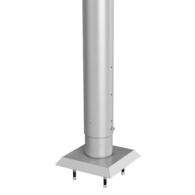 Biohort Steher für Sichtschutz zum Andübeln 90 cm hvst. Silber-Metallic
