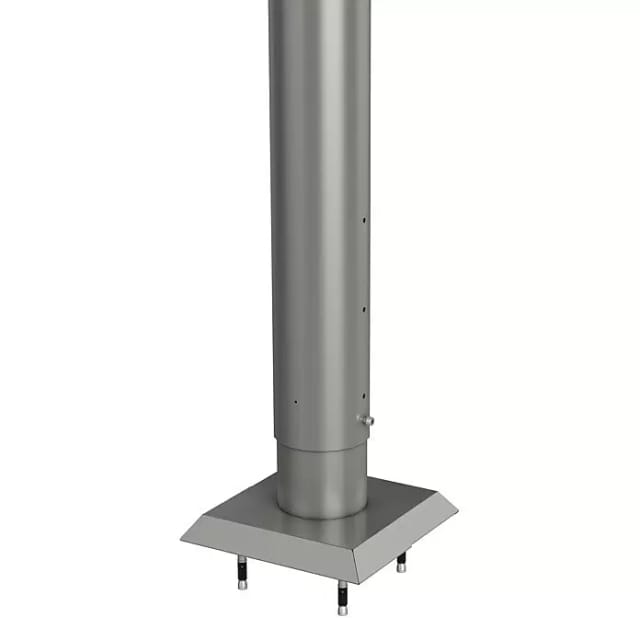 Biohort Steher für Sichtschutz zum Andübeln 90 cm hvst. Quarzgrau-Metallic