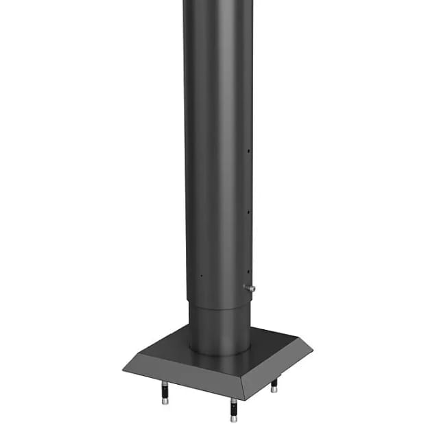 Biohort Steher für Sichtschutz zum Andübeln 90 cm hvst. Dunkelgrau-Metallic