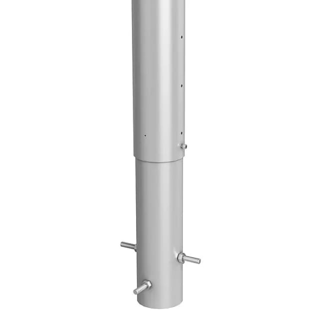 Biohort Steher für Sichtschutz zum Einbetonieren 90 cm hvst. Silber-Metallic