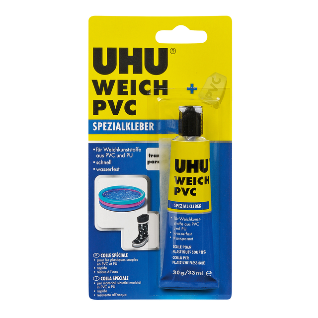 Uhu Weich PVC Spezialkleber Transparent 30 g