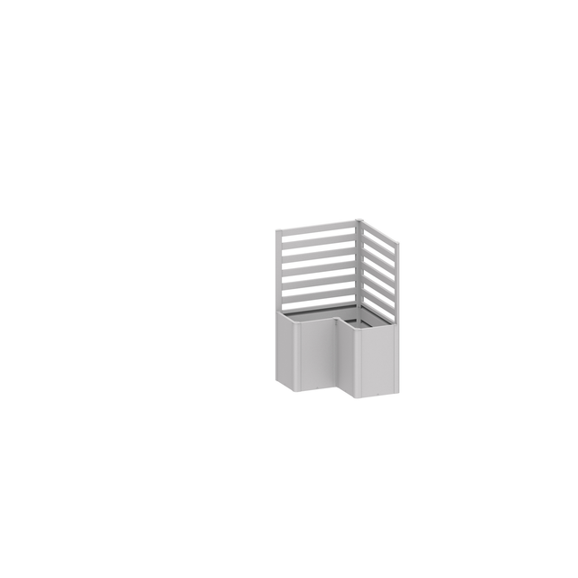 Biohort Rankgitter (2 Stk) für L-Form Gr. L100 Silber-Metallic