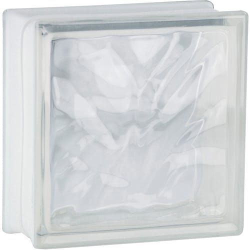 Fuchs Glasstein Wolke Weiß 19 cm x 19 cm x 8 cm 1-seitig satiniert