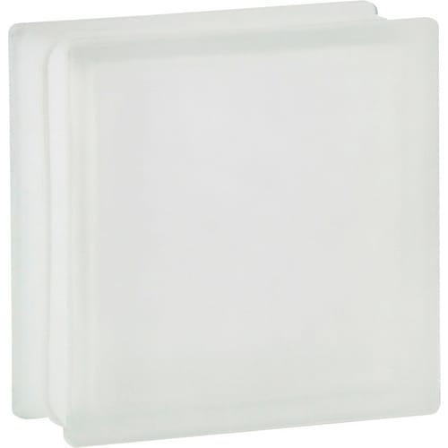 Fuchs Glasstein Vollsicht 19 cm x 19 cm x 8 cm 2-seitig satiniert
