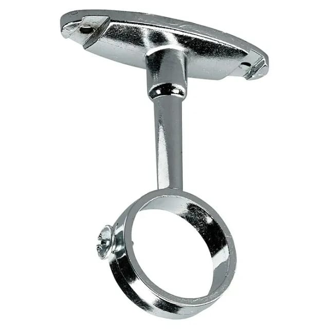 Schrankrohr-Mittelträger rund Zinkdruckguss Braun