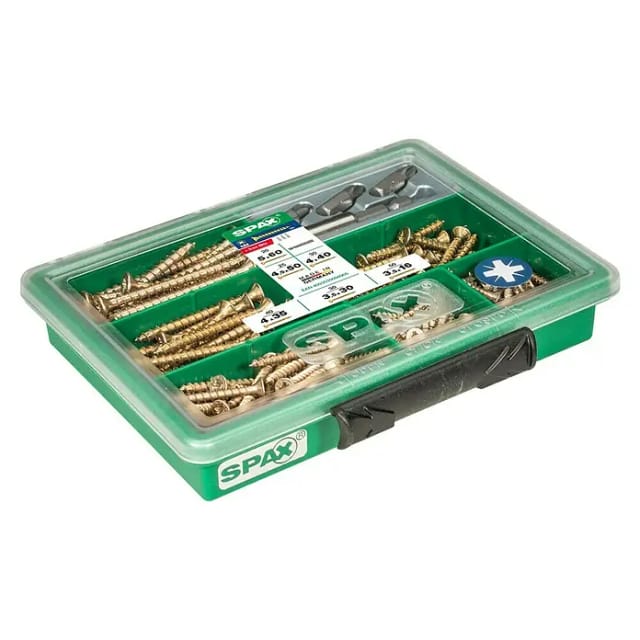 Spax Assorter Kreuzschlitz Z Gelb mit Bits