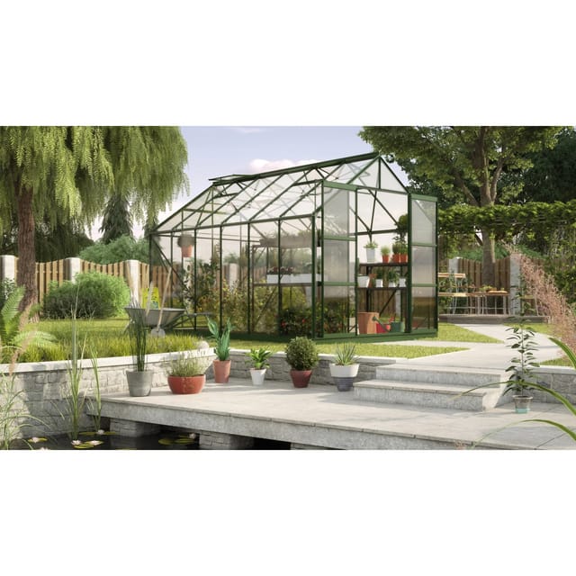 Vitavia Gewächshaus Uranus 9900 Smaragd 9,9 m² inkl. Fundament