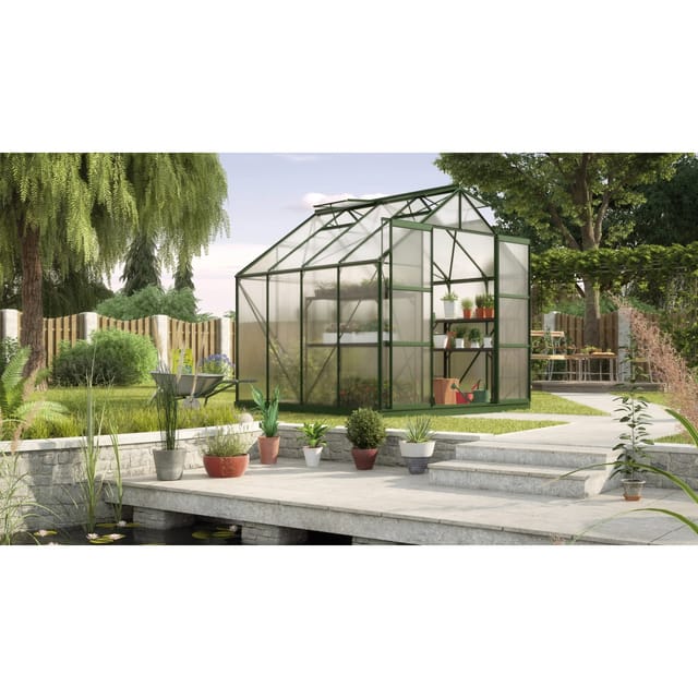 Vitavia Gewächshaus Uranus 6700 Smaragd 6,7 m² inkl. Fundament