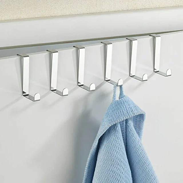 Wenko Türgarderobenhaken Edelstahl 6er-Set