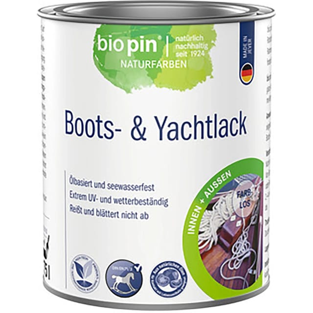 Biopin Marine Bootslack Farblos hochglänzend 750 ml