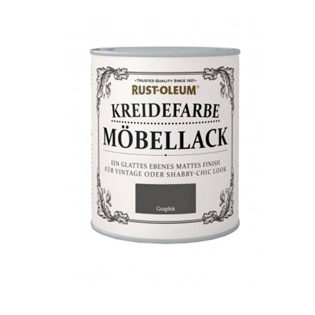 Rust-Oleum Kreidefarbe Möbellack Graphit Matt 750 ml