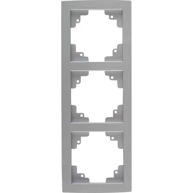 OBI Abdeckrahmen Tauri 3-fach Silber