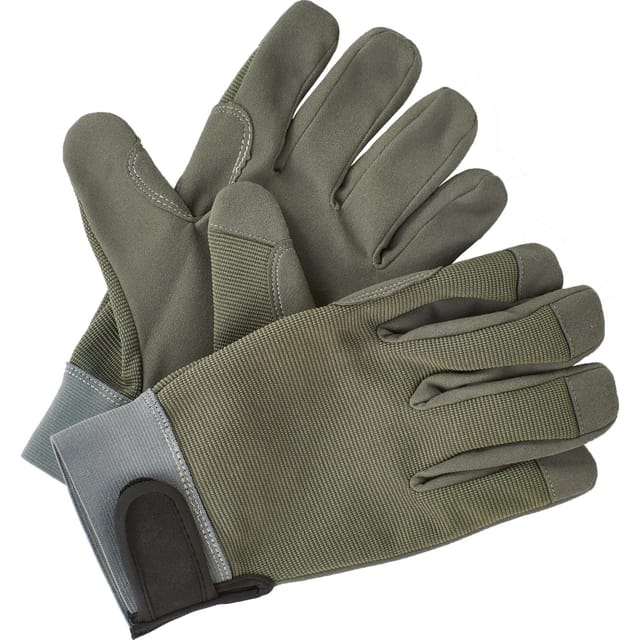 Gartenhandschuhe Oliv-Grau Gr. 9