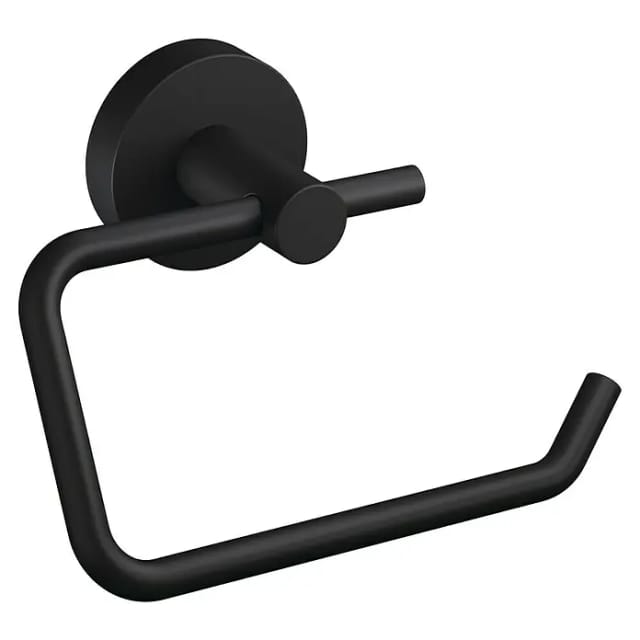 Tesa Toilettenpapierhalter Moon Schwarz Matt inkl. Klebelösung