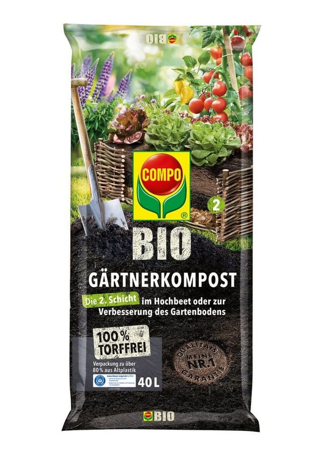 Compo Bio Gärtner-Kompost torffrei 40,