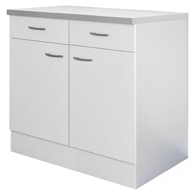Flex-Well Classic Küchen-Unterschrank Wito 80 cm Weiß