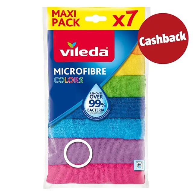 Vileda Allzwecktuch Microfibre Mehrfarbig 7er Multi-Pack