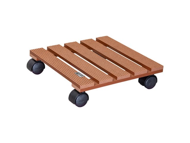 Wagner Multi Pflanzenroller WPC Terracotta eckig 8,3 cm x 29 cm x 29 cm FSC®