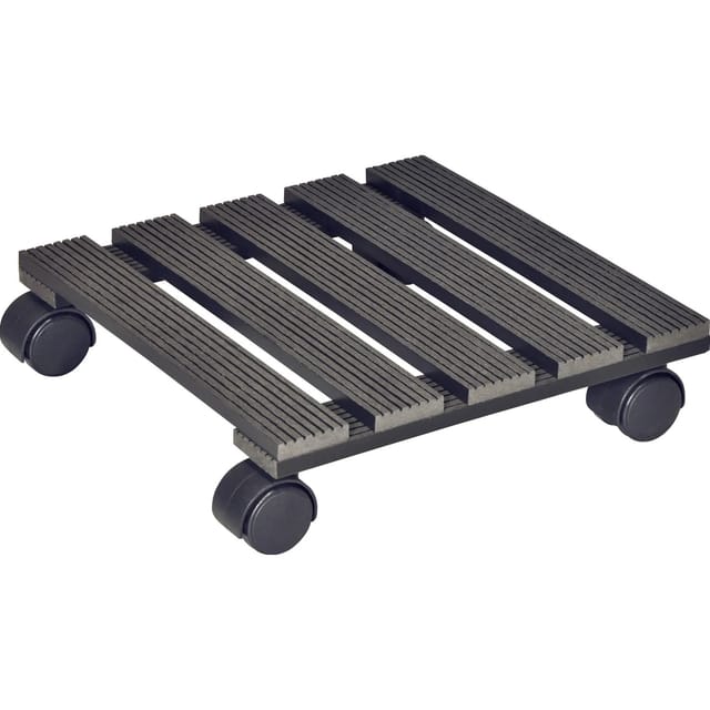 Wagner Multi Pflanzenroller WPC Anthrazit eckig 8,3 cm x 29 cm x 29 cm FSC®