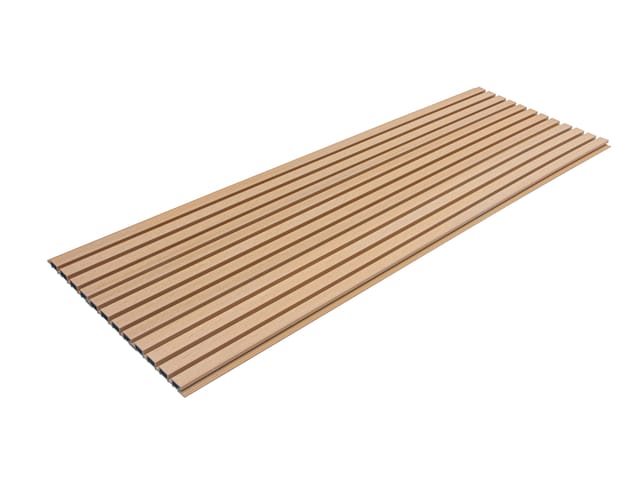 WPC Fassadenverkleidung DUVAR 20 m² Teak