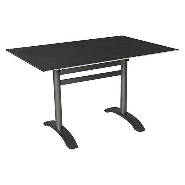 Acamp Klapptisch Rechteckig HPL Anthrazit-Cemento 120 cm x 80 cm