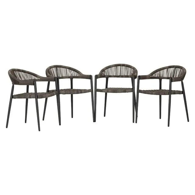 Acamp Set 4x Sessel Brooklyn Anthrazit