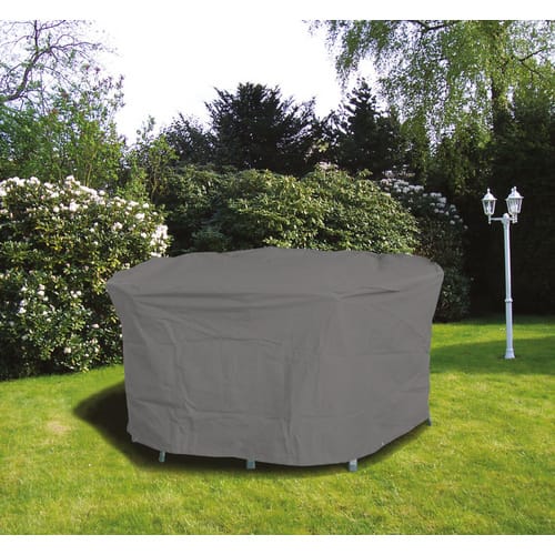 Acamp Premium-Schutzhülle Tisch Oval Grau
