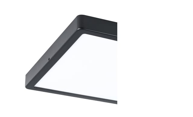 Eglo LED-Deckenleuchte Argolis 2 eckig Schwarz Weiß