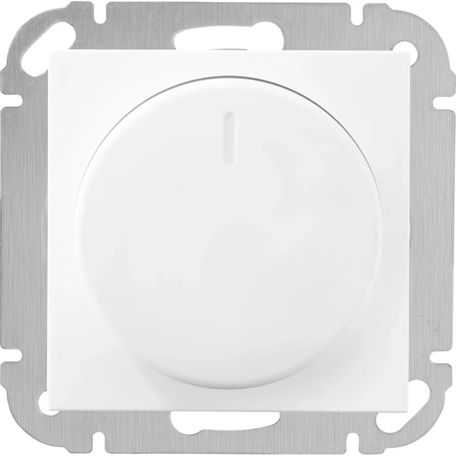 Elektromaterial LED Dimmer R,L Finnja Weiß Glänzend