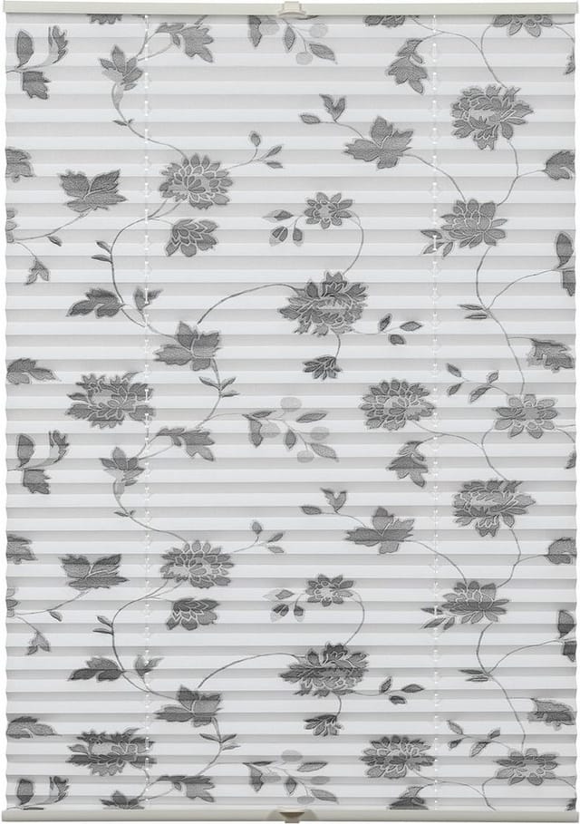 Gardinia Plissee Concept zum Klemmen 60 cm x 130 cm Dekor Blüte
