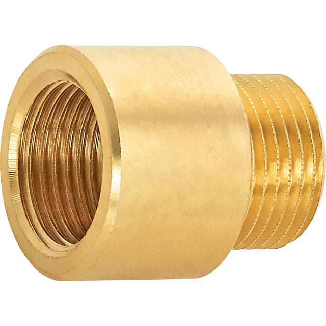 Hahnverlängerung 14,9 mm (Rp 3/8) x 16,7 mm (R 3/8) Messing 15 mm