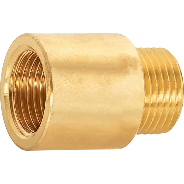 Hahnverlängerung 14,9 mm (Rp 3/8) x 16,7 mm (R 3/8) Messing 20 mm